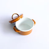 Emaye Mini Tencere 12 cm Kahverengi