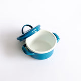 Emaye Mini Tencere 12 cm Petrol