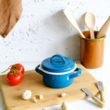 Emaye Mini Tencere 12 cm Petrol