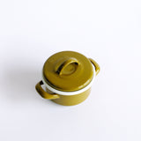 Emaye Mini Tencere 12 cm Haki