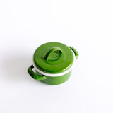 Emaye Mini Tencere 12 cm Yeşil