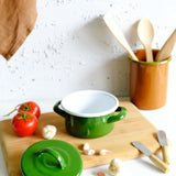 Emaye Mini Tencere 12 cm Yeşil