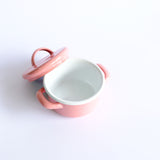 Emaye Mini Tencere 12 cm Pembe
