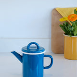 Emaye Silindir Demlik 850ml - Petrol