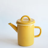 Emaye Silindir Demlik 850 ml Sarı