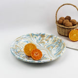 Emaye Tabak 26cm - Mermer Desen