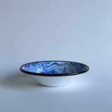 Emaye Lacivert Mermer Desen Tabak 17cm