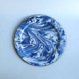 Emaye Lacivert Mermer Desen Supla