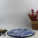 Emaye Lacivert Mermer Desen Supla