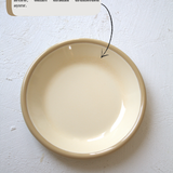 Emaye Tabak 12 cm - Bal & Bej