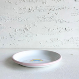 Emaye Tabak 18cm Gökkuşağı Desen Çocuk Yemek Tabağı