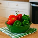 Emaye Kase 26 cm Z. Yeşil - Bal