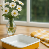 Emaye Kare Tepsi 20*20 A. Sarı