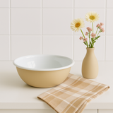 Emaye Kase 26 cm Bej