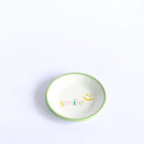Emaye Tabak 12cm Smile Desen - Mint