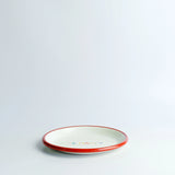 Emaye Tabak 16cm Be Happy Desen - Kırmızı