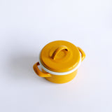 Emaye Mini Tencere 12 cm Altın Sarı