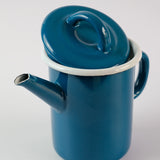Emaye Silindir Demlik 850ml - Petrol