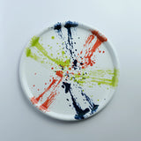 Emaye Pizza Tepsi 28cm - Beyaz Sıçratma