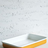 Emaye Dikdörtgen Fırın Tepsi - Altınsarı