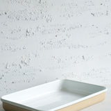 Emaye Dikdörtgen Fırın Tepsi - Bej