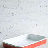 Emaye Dikdörtgen Fırın Tepsi - Somon