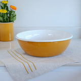 Emaye Kase 32cm - Altınsarı