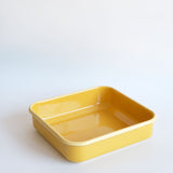 Emaye Kare Tepsi 20*20 cm  Sarı