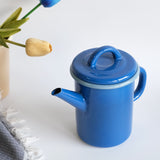 Emaye Silindir Demlik 850 ml Lacivert