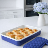 Emaye Dikdörtgen Fırın Tepsi - Lacivert