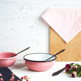 Emaye Kase 14 cm Pembe