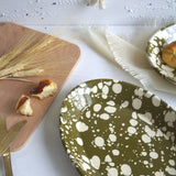 Emaye Oval Tabak - Haki