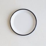 Emaye Tabak 16 cm - Siyah & Beyaz