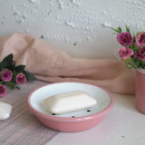 Emaye Sabunluk - Pembe