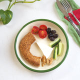 Emaye Tabak 18cm - Bal & Zeytin Yeşili