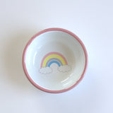 Emaye Üçlü Çocuk Set - Gökkuşağı Desen