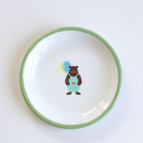 Emaye Tabak 18cm Ayıcık Desen Çocuk Yemek Tabağı