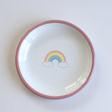 Emaye Üçlü Çocuk Set - Gökkuşağı Desen