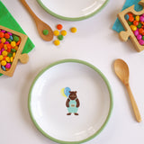 Emaye Tabak 18cm Ayıcık Desen Çocuk Yemek Tabağı