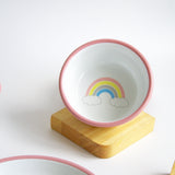 Emaye Kase 12 cm Gökkuşağı Desen Çocuk Kase