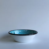 Emaye Turkuaz Mermer Desen Kase 20 cm