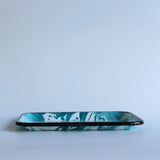 Emaye Turkuaz Mermer Desen Tepsi V3