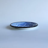 Emaye Lacivert Mermer Desen Tabak 21cm