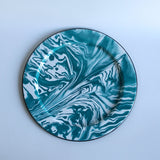 Emaye Turkuaz Mermer Desen Supla