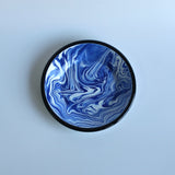 Emaye Lacivert Mermer Desen Tabak 21cm