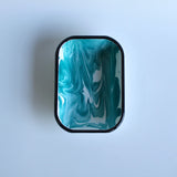 Emaye Turkuaz Mermer Desen Meze V1