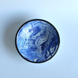 Emaye Lacivert Mermer Desen Tabak 17cm