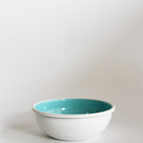 Emaye Kase 16cm - Nil & Beyaz