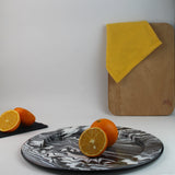 Emaye Siyah Mermer Desen Supla