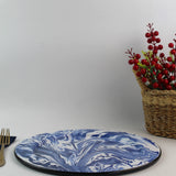 Emaye Lacivert Mermer Desen Supla